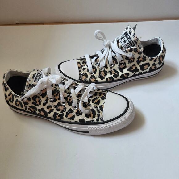 Converse Leopard Sneakers Size 6 - Picture 10 of 11